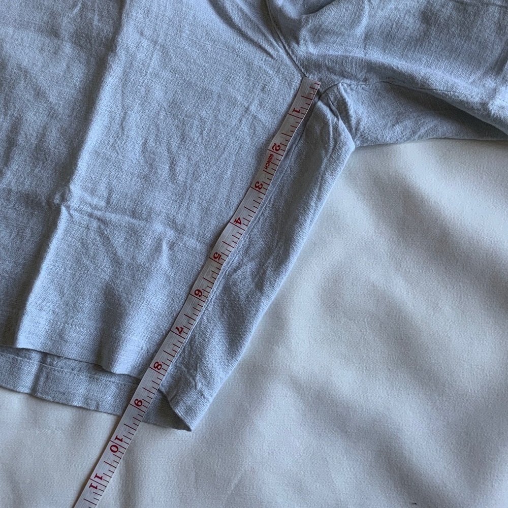 Saks Fifth Avenue Men's Light blue Flat Front Shorts - Picture 6 of 9